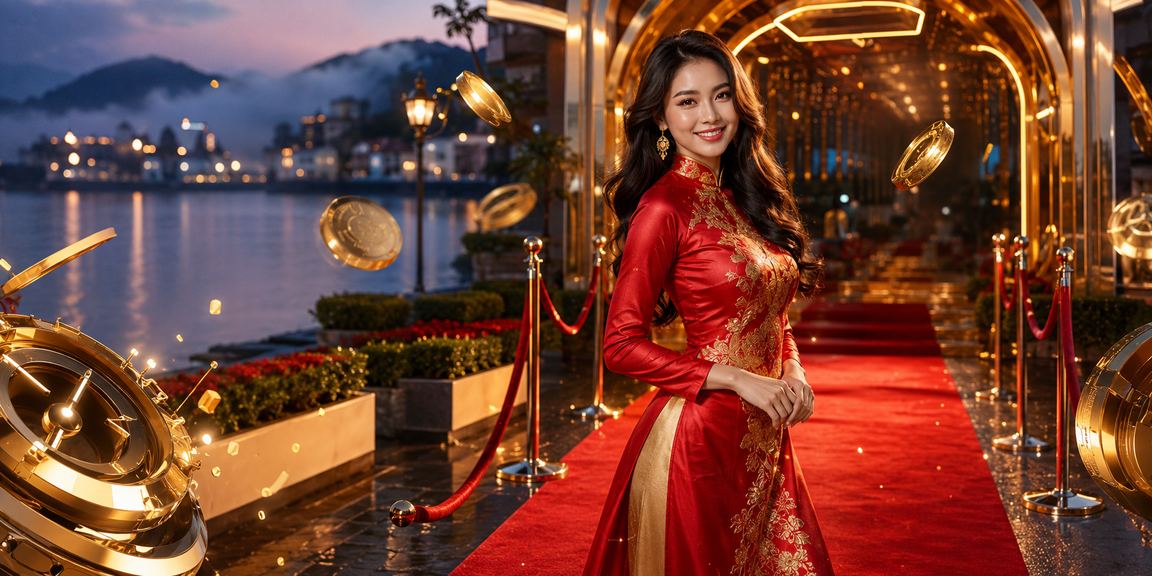 Người phụ nữ mặc áo dài thưởng thức giải trí trực tuyến có trách nhiệm tại Đà Lạt